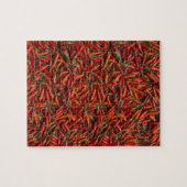 Trocknendes Rot - heiße Chili-Paprikaschoten Puzzle (Horizontal)