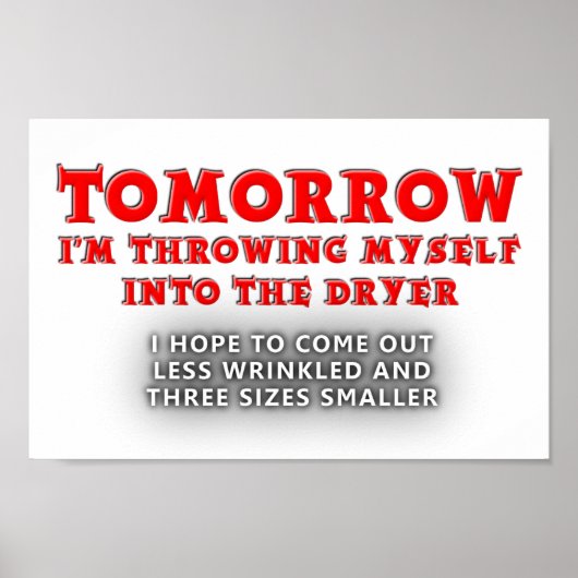 Trockner von Jugend-Funny-Poster Poster (Vorne)