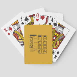 Trocknungssymbol Spielkarten