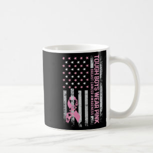 Trogboy trägt Pink Brustkrebs-Bewusstsein USA Kaffeetasse