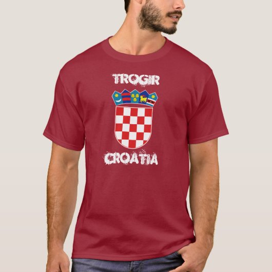 Trogir, Kroatien mit Wappen T-Shirt (Vorderseite)