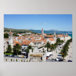 Trogir seafront promenade - Dalmatia, Croatia Poster