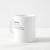 Troglodyte - Funny Cave Dweller Caver Speleology Kaffeetasse (Vorderseite Links)