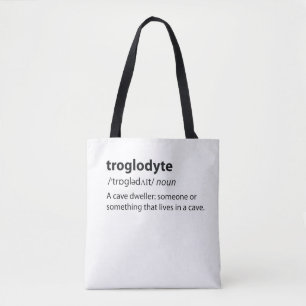 Troglodyte - Funny Cave Dweller Caver Speleology Tasche