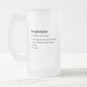 Troglodyte - Höhlenforschung mit sonniger Definiti Mattglas Bierglas