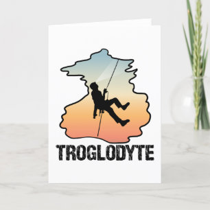 Troglodyte - Höhlenspelunkologie Feiertagskarte