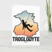 Troglodyte - Höhlenspelunkologie Feiertagskarte (Rückseite)