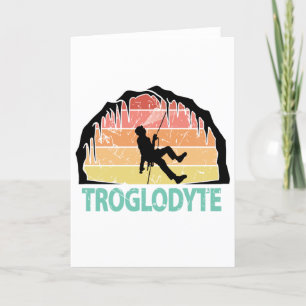 Troglodyte - Höhlenspelunkologie Feiertagskarte