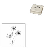 Troi der Blume, handgezeichnete Kunst Gummistempel (Stempel)