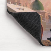 Troika auf der Straße im St. Petersburg, 1850s Mousepad (Ecke)