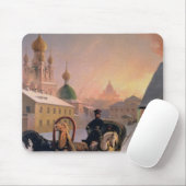 Troika auf der Straße im St. Petersburg, 1850s Mousepad (Mit Mouse)