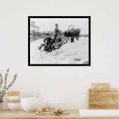 Troika-Reise nach Russland 1880 Poster (Küche)