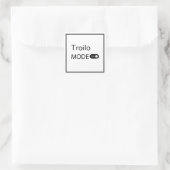 Troilo-Modus lustig Tanguero Tango Dancer Milonga Quadratischer Aufkleber (Tasche)