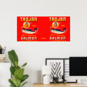 Trojan Brand Lmon Label - Rot Poster (Heimbüro)