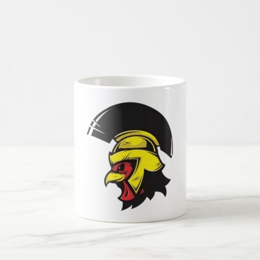 Trojan Chicken Warrior Kaffeetasse (Mittel)