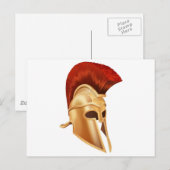 Trojan Helmet Postkarte (Vorne/Hinten)