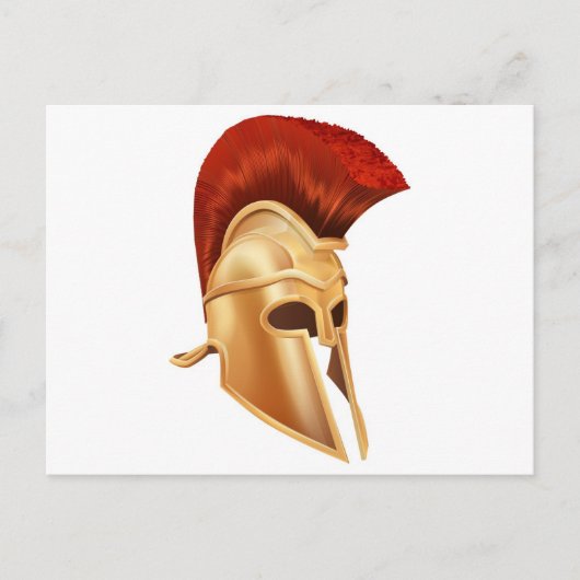 Trojan Helmet Postkarte (Vorderseite)