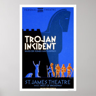 Trojan Incident Homer 1937 WPA Poster