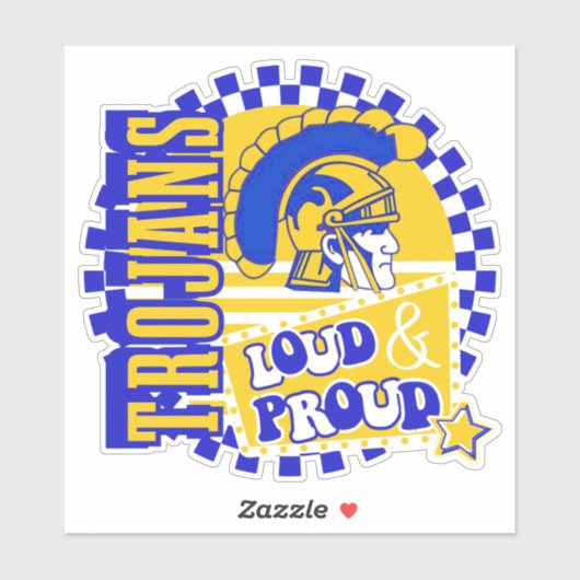 Trojaner Aufkleber (Blatt)