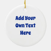 Trojaner Kenosha Wisconsin Keramik Ornament (Hinten)