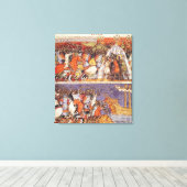 Trojaner überfallen griechisches Lager Leinwanddruck (Insitu (Holzboden))