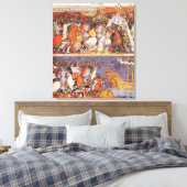 Trojaner überfallen griechisches Lager Leinwanddruck (Insitu (Schlafzimmer))