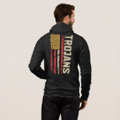 Trojans American Spirit Vintage Patriotic Hoodie (Schwarz voll)