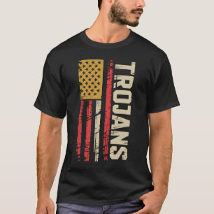 Trojans American Spirit Vintage Patriotisch T-Shirt