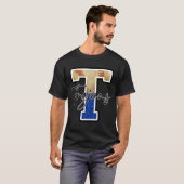 Trojans Baseball Team Mascot Pride School T-Shirt (Vorne ganz)