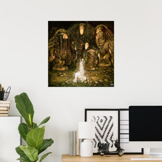 Troll, 1915 von John Bauer Poster (Heimbüro)