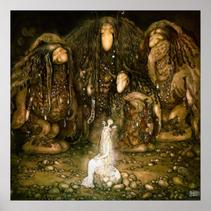 Troll, 1915 von John Bauer Poster