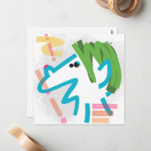 Troll Abstrakte moderne Art Note Card Mitteilungskarte (Vorderseite/Rückseite Beispiel)