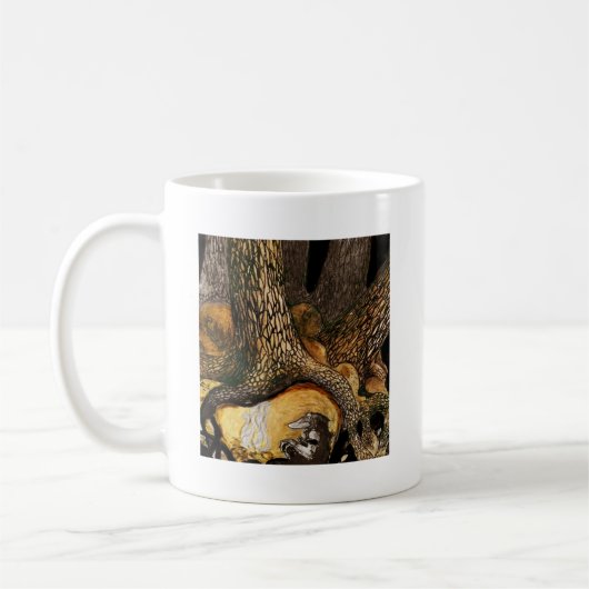 Troll am Campfire Kaffeetasse (Links)