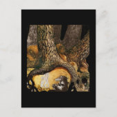 Troll am Campfire Postkarte (Vorderseite)