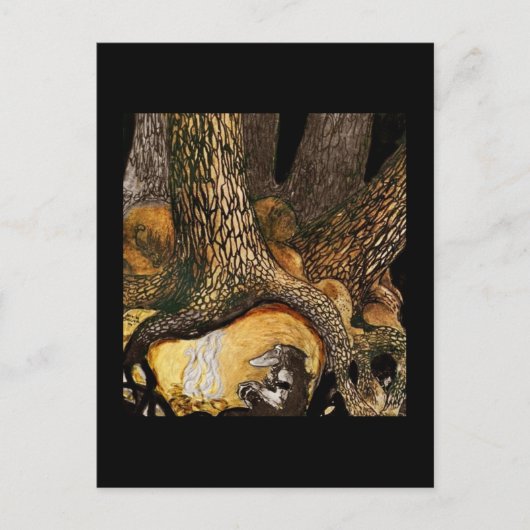 Troll am Campfire Postkarte (Vorderseite)