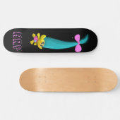 *~* Troll AP89 Neon Black Initials Spaß Skateboard (Horizontal)