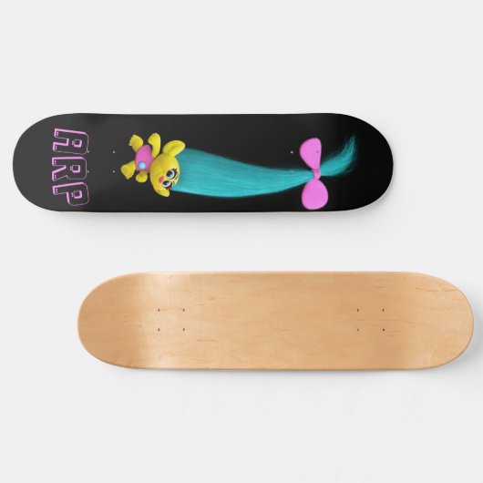 *~* Troll AP89 Neon Black Initials Spaß Skateboard (Horizontal)