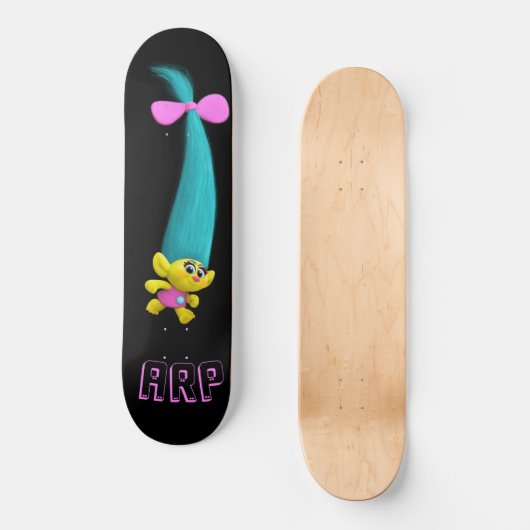 *~* Troll AP89 Neon Black Initials Spaß Skateboard (Vorderseite)