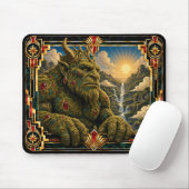 Troll, Art Deco Mythisch Mousepad (Mit Mouse)