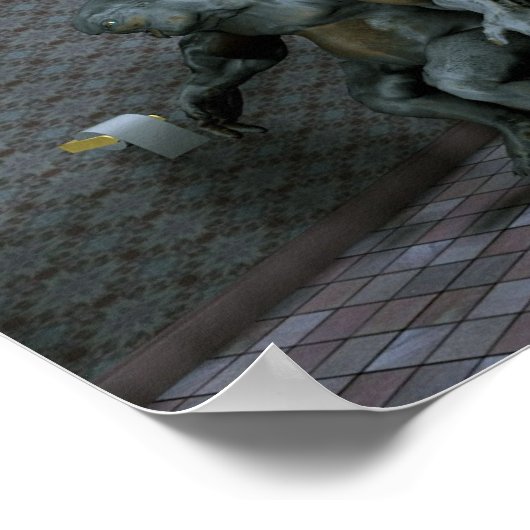 Troll auf der Schüssel Poster (Ecke)