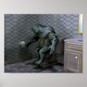 Troll auf der Schüssel Poster (Vorne)