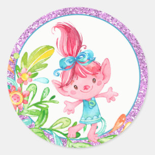 Troll-Aufkleber Runder Aufkleber