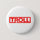 Troll-Briefmarke Button (Vorderseite)