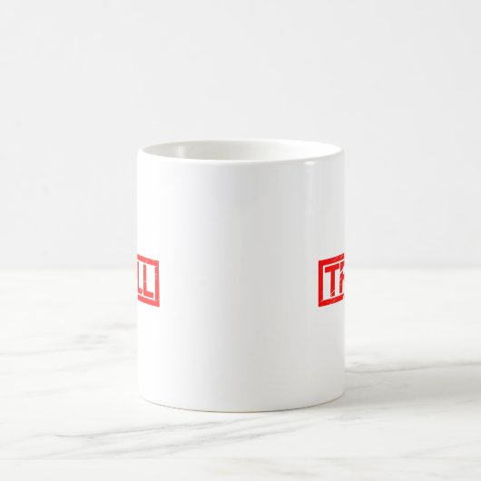 Troll-Briefmarke Kaffeetasse (Mittel)