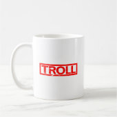 Troll-Briefmarke Kaffeetasse (Links)