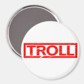 Troll-Briefmarke Magnet (Vorderseite/Rückseite)