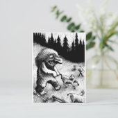 troll-clipart-13 postkarte (Stehend Vorderseite)