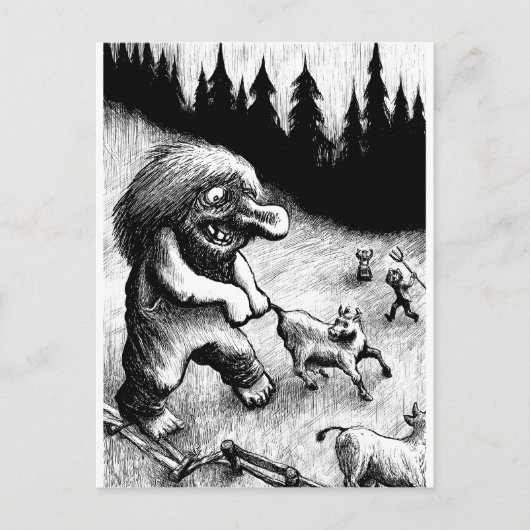 troll-clipart-13 postkarte (Vorderseite)