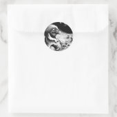 Troll-Clipart-13 Runder Aufkleber (Tasche)