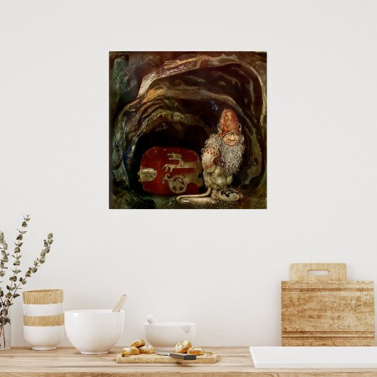 "Troll Door" von John Bauer Poster (Küche)